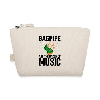 Scotsman Quote for Bagpipe Musician and Bagpipes - Organic Pouch - nature - Front