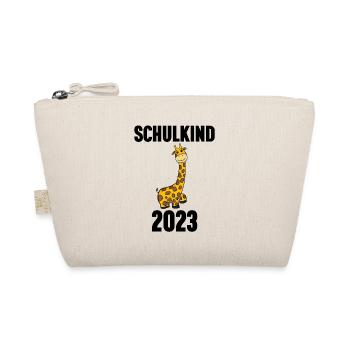 Schuldkind Einschulung 2023 - Bio-Täschchen - Natur - Vorne