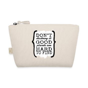 earth awesome anti  funny sayings - Bio-Täschchen - Natur - Vorne