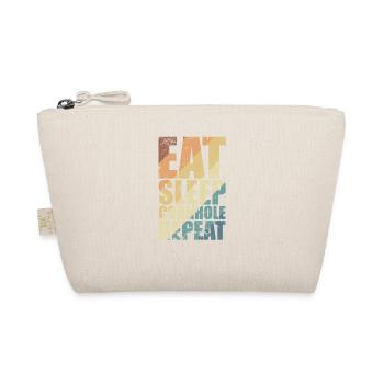 Eat Sleep Cornhole Repeat Game Leisure - Organic Pouch - nature - Front
