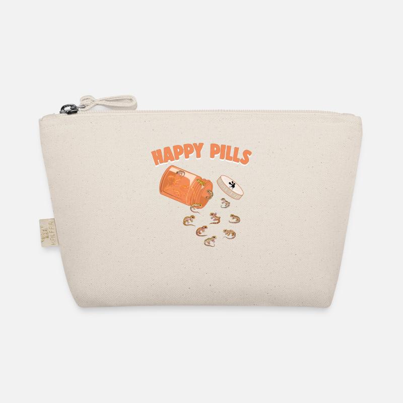 Happy Pills Leopard Gecko Funny Lizard Lovers Organic Pouch