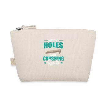 Hitting Holes and Crushing Souls Cornhole - Organic Pouch - nature - Front