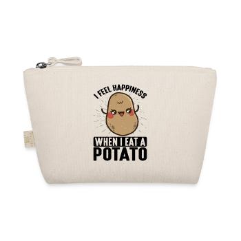I Feel Happiness When I Eat A Potato - Bio-Täschchen - Natur - Vorne