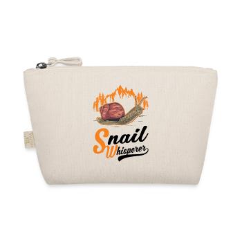 Schnecken Flüsterer Snail Whisperer - Bio-Täschchen - Natur - Vorne