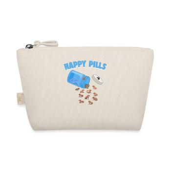 Happy Pills Eidechsen Lustige Schopfgecko Liebhaber Wortspiel - Bio-Täschchen - Natur - Vorne