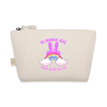 idée Cadeau EVJF Future Mariée Humour Zizi Bride - Trousse biologique - nature - Devant