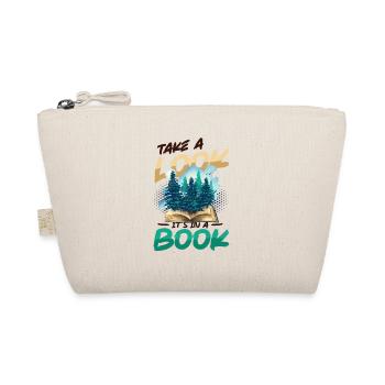Look what's in a book: Reading Lover - Organic Pouch - nature - Front