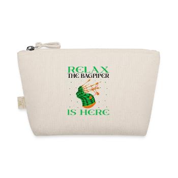 Bagpipe Quote for Scots and Bagpipe Musicians - Organic Pouch - nature - Front