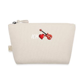 Geschenkidee für Gitarrenspieler - Bio-Täschchen - Natur - Vorne