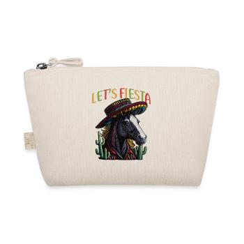 Cinco de Mayo Pferd Mexikanisch Let's Fiesta Pferd - Bio-Täschchen - Natur - Vorne