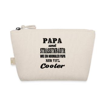 Papa und Strassenbauer - Bio-Täschchen - Natur - Vorne