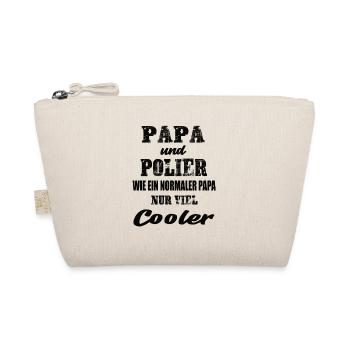 Papa und Polier - Bio-Täschchen - Natur - Vorne