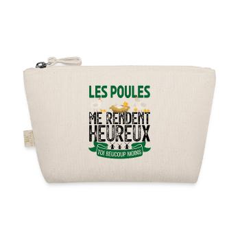 les poules me rendent heureux. cadeau agricultrice - Trousse biologique - nature - Devant