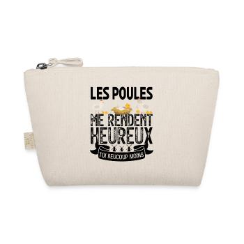 les poules me rendent heureux. cadeau agricultrice - Trousse biologique - nature - Devant