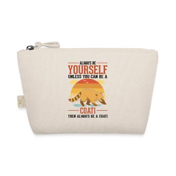 Always be yourself Coati Nasenbär - Organic Pouch - nature - Front