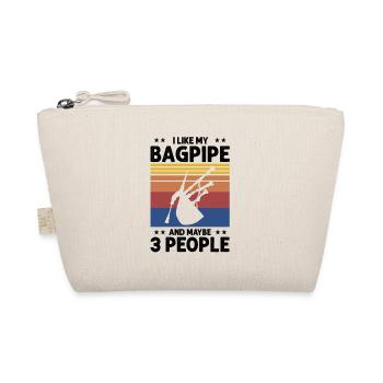 Bagpipes for bagpipe instructors and bagpipers - Organic Pouch - nature - Front