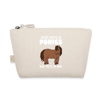 Good Taste In Ponies Bad Taste In Men - Bio-Täschchen - Natur - Vorne