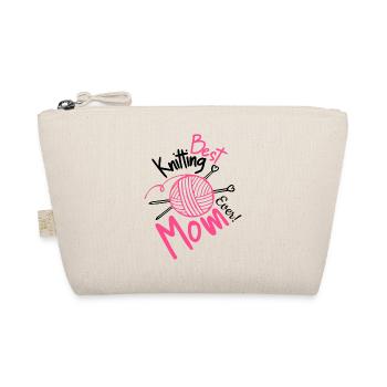 Best Knitting Mom Ever - Organic Pouch - nature - Front