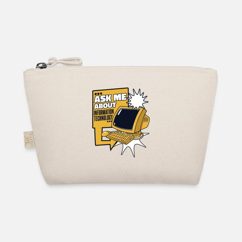 Ask Me About Information Technology IT-Betrieb Bio-Täschchen