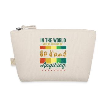 American Sign Language ASL Be Kind Hand Sign - Organic Pouch - nature - Front