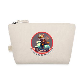 The cat on the way to the future - Organic Pouch - nature - Front