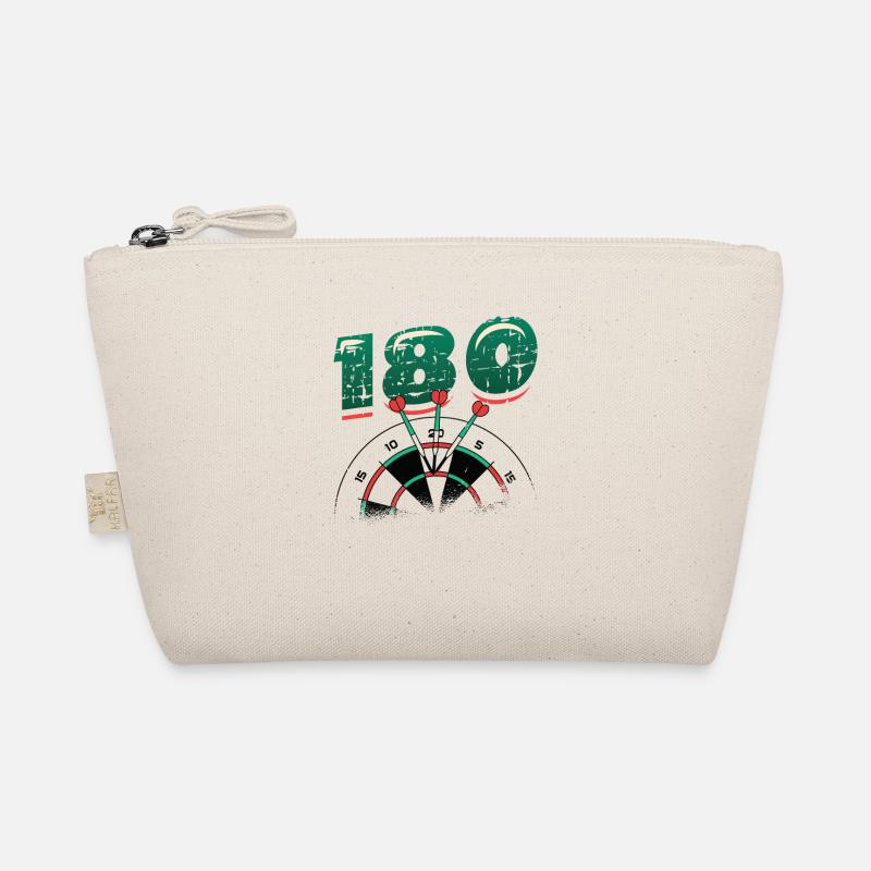 180 dartboard, triple 20, darts player Organic Pouch