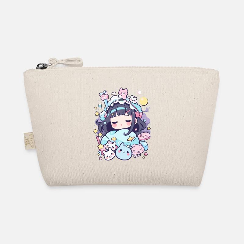 Anime Pajamas with Pastel Design for Japan Lovers Organic Pouch