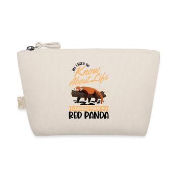 Red Panda Gift Cat Bear Red Panda - Organic Pouch - nature - Front