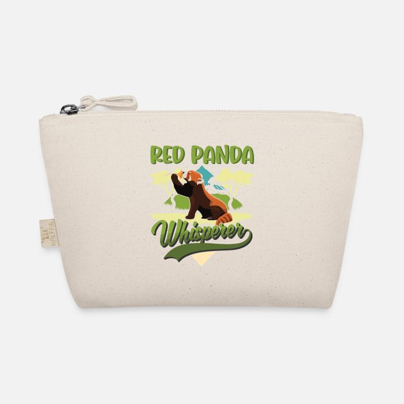 Red Panda Whispering Cat Bear Organic Pouch