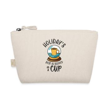 Christmas Snow Globe Coffee Caffeine Lover - Organic Pouch - nature - Front