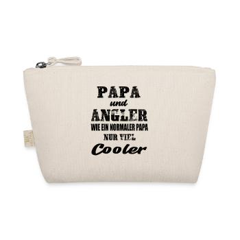 Papa und Angler Angeln Vater und Sohn Angeln - Bio-Täschchen - Natur - Vorne