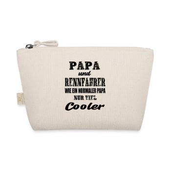 Papa und Rennfahrer Rennsport Motorsport - Bio-Täschchen - Natur - Vorne