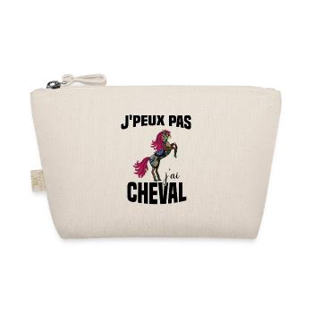 Je Peux Pas J'ai Cheval Cadeau Fleuri - Trousse biologique - nature - Devant