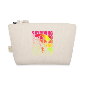 Skydive Freefly Fallschirmspringer Shirt Skydiving - Organic Pouch - nature - Front