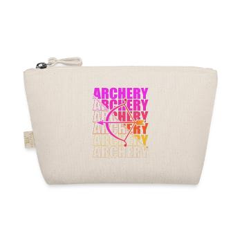 Archery Archer Archery Bow - Organic Pouch - nature - Front