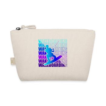 Wakeboard Wakeboarder Wakeboarding Freestyle DNA - Bio-Täschchen - Natur - Vorne