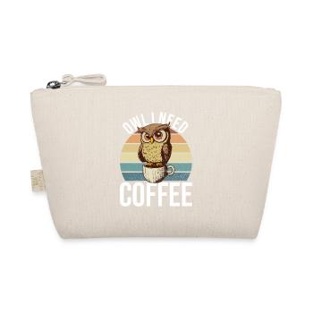 Owl Needs Coffee Office Monday Tue Birds - Trousse biologique - nature - Devant