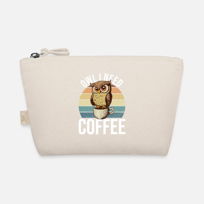 Owl Needs Coffee Office Monday Tue Birds Trousse biologique