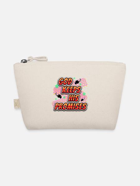 God Keeps His Promises - Organic Pouch - nature - Front