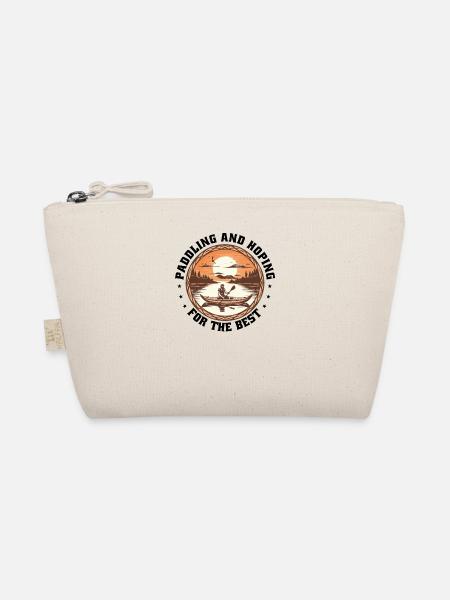 Kanu Canadier-Canoe Kajak Paddle-hoping - Bio-Täschchen - Natur - Vorne