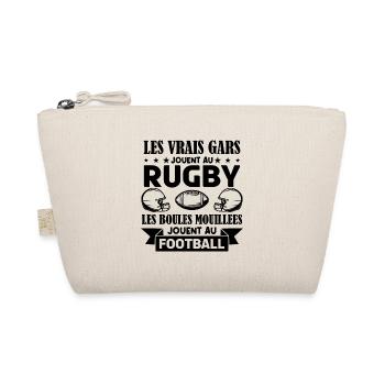 Cadeau rugbyman, cadeau Fan de rugby.Rugby. - Trousse biologique - nature - Devant