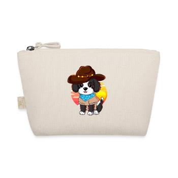 Cowboy dog in sunset - Organic Pouch - nature - Front