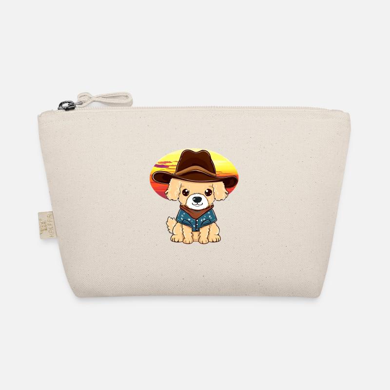 Chien cowboy au coucher du soleil Trousse biologique