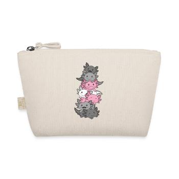 Demigirl Flag Gay Pride LGBTQ Axolotl - Organic Pouch - nature - Front