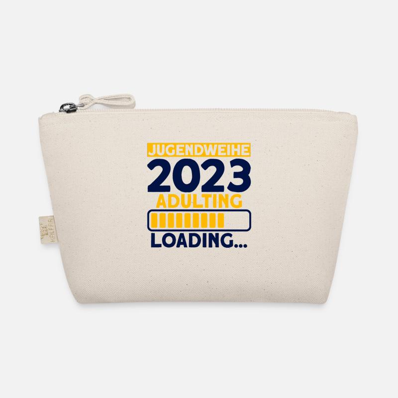 Jugendweihe 2023 Adulting Loading… Geschenk - Bio-Täschchen - Natur