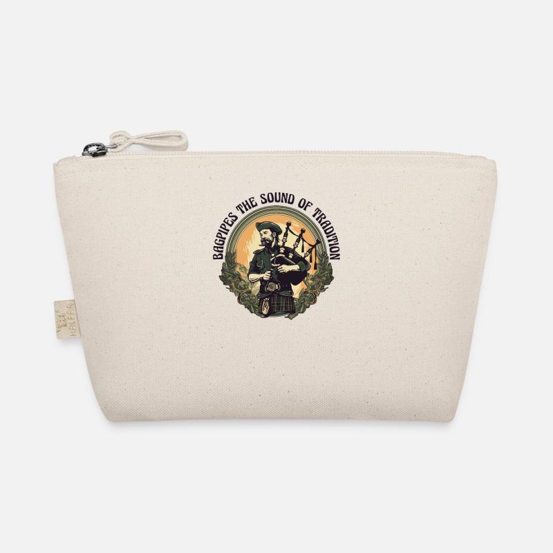 Bagpiper Scottish bagpipe sound Organic Pouch