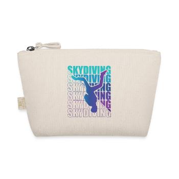 Skydive Freefly Fallschirmspringer Shirt Skydiving - Organic Pouch - nature - Front