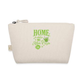 Home is where my Aloe Vera is medicinal plant - Organic Pouch - nature - Front