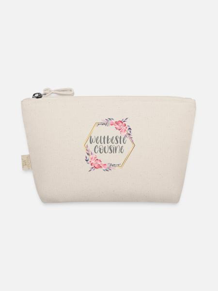 Weltbeste Cousine Freundin Geschenk - Bio-Täschchen - Natur