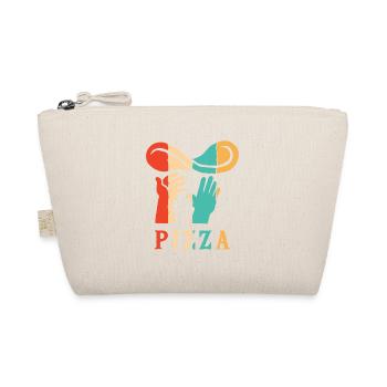 Retro Pizza Pizzablech Pizzaofen Pizza Liebhaber - Bio-Täschchen - Natur - Vorne